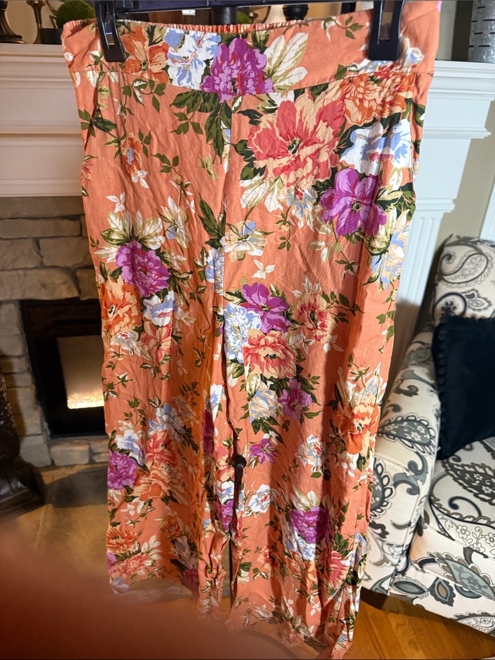 Rachel Zoe Coral Floral Maxi Skirt